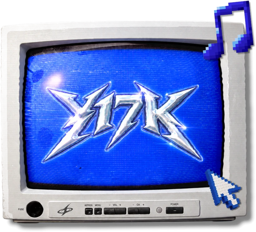 Retro CRT monitor showing the Y17K logo